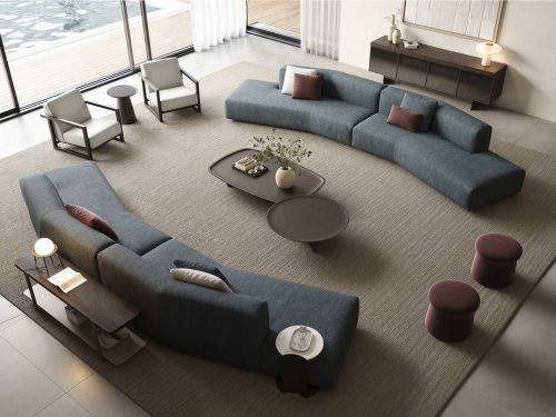 Mavi Cubic Koltuk Takımı